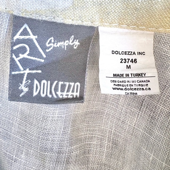 Simply Art by Dolcezza Woven Linen Bomber Jacket in Citron Mist I Medium - Picture 10 of 11
